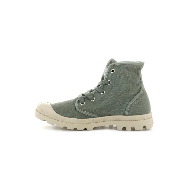 Dámské Boty Palladium Pampa Hi Olivy Zelené | CZ BFR-02C